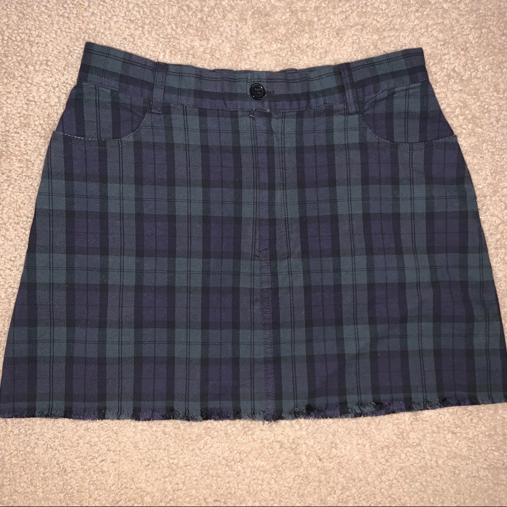brandy melville john galt gingham skirt